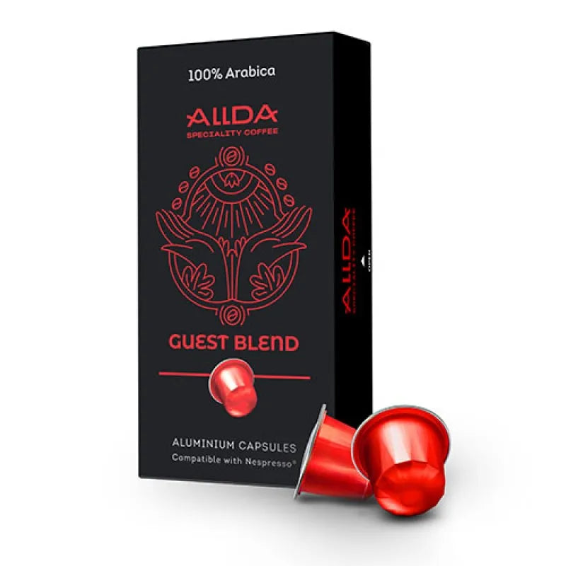 ALLDA Speciality Coffee Guest Blend Alüminyum Kahve Kapsülleri – Nespresso Uyumlu – 10 adet