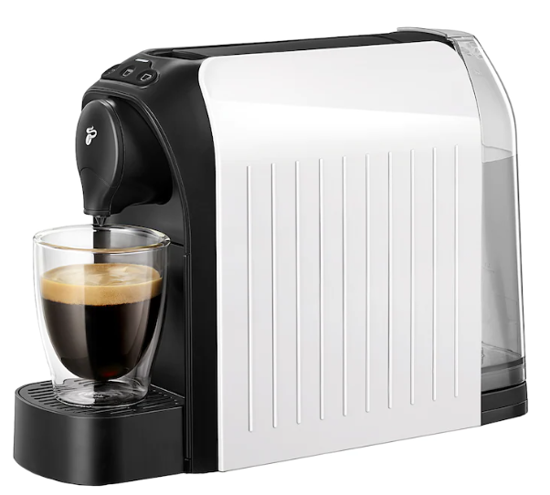 Tchibo Cafissimo easy Red espresso makinesi, 1250 W, 3 basınç, 650 ml, Espresso, Caffe Crema, Kapsül çekmecesi