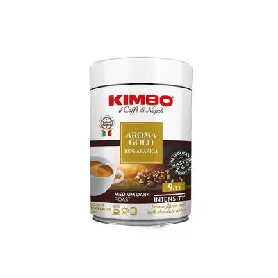 Kimbo Aroma Gold 100% Arabica – metal kutuda 250 gr çekilmiş kahve