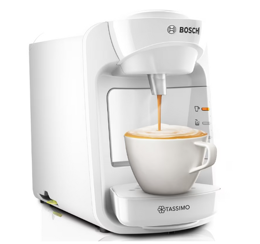 Kapsül kahve makinesi BOSCH Tassimo Suny TAS3104, 0.8l, 1300W, 3.3 bar, Beyaz