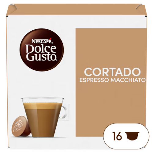 NESCAFÉ Dolce Gusto Cortado Espresso Macchiato kapsülleri 16 adet.