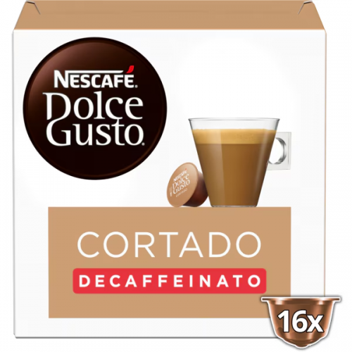 NESCAFÉ Dolce Gusto Cortado Espresso Macchiato Decaffeinato kapsülleri 16 adet.