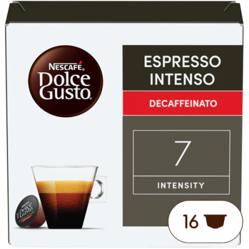 NESCAFÉ Dolce Gusto Espresso Intenso Decaffeinato kapsülleri 16 adet.