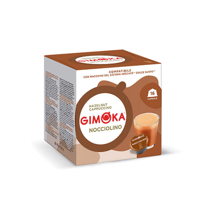 Gimoka DG Cappuccino fındıklı kahve kapsülleri 16 adet.