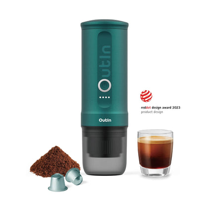 Outin Nano Taşınabilir Espresso Makinesi (Renk: Outin Teal)