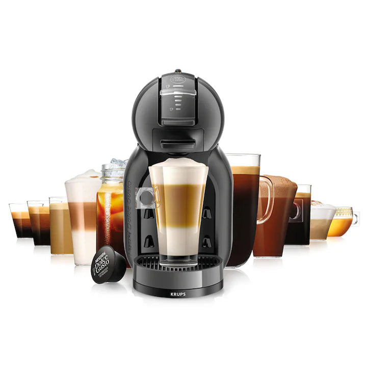 Kapsüllü espresso makinesi KRUPS NESCAFE® Dolce Gusto® Mini Me KP123810, Basınç 15 bar, 1500W, Tank kapasitesi 0,8 l, Eco işlevi, Gri